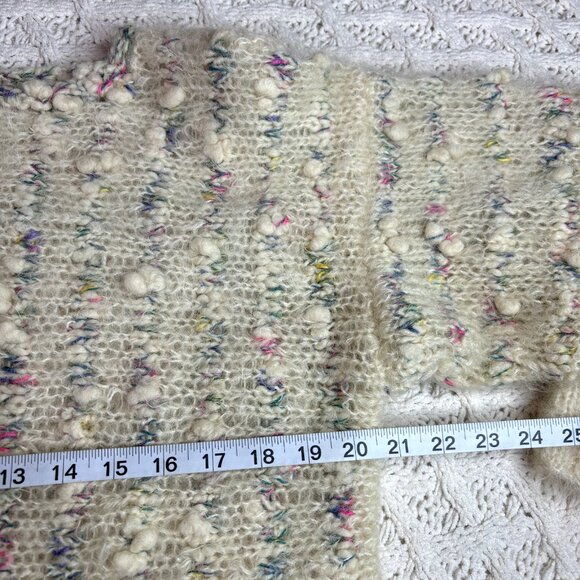 Bernat Klein Hand-Knit Mohair Bobble Sweater Multicolor Pullover Jumper Fits M - Picture 4 of 7
